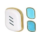 Inf Doppio Lato 2-In-1 Pettine Massaggiante Abs Per Cura Cuoio Capelluto Oro