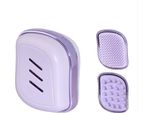 Inf Doppio Lato 2-In-1 Pettine Massaggiante Abs Per Cura Cuoio Capelluto Viola