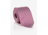 Krawatte MONTI, Herren, rot, Seide, gemustert, Krawatten, aus reiner Seide, Punkte-Muster, 6,5 cm breit