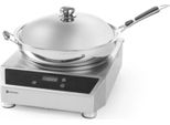Wok A Induzione Hendi Modello 3500, Linea Profi, Wok+Pentola A Induzione, 230V/3500W, 340X450X(H)295Mm