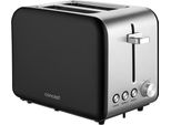 Concept TE2050 2 Fette 950 W Nero, Acciaio Inox