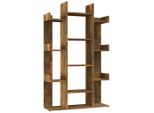 Libreria In Rovere Fumé 86X25,5X140 Cm Materiale A Base Di Legno