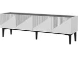 [Mobile Tv Oppdal 45X154X37Cm Bianco E Nero Marmorizzato
