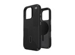 Speck Presidio2 Grip Clicklock & Magsafe - Custodia Per Iphone 16 Pro (Nero / Grigio Ardesia / Bianco)