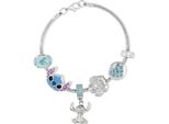 Peers Hardy - Srebrna Bransoletka Z Charmsami Disney Stitch Premium