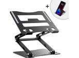 Supporto Per Laptop E Tablet Wozinsky Wrs-Cpy75Dsb In Alluminio + Gratis! Supporto Per Smartphone - Nero