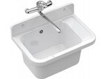 Granitan | Lavelli Lavelli - Bianco - Resistente Agli Agenti Chimici - Ideale Per Officina E Giardino