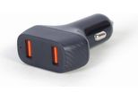 Gembird Ta U2QC3 Car 01 Caricabatterie Per Dispositivi Mobili Universale Nero Accendisigari Auto