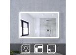 Sonni 60 X 40 Cm Specchio Da Bagno Con Illuminazione A Risparmio Energetico A Led Bordo Opaco Striscia Luminosa Senza Rame E Senza Piombo Specchio A Parete IP44
