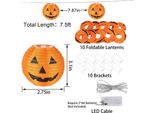 Halloween Zucca Luci Risparmio Energetico 20LED Alta Luminosità Festival Decorazione Per Giardino Zucca Luci Stringa