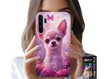 Custodia Per Xiaomi Note 8 - Chihuahua Carino Su Sfondo Rosa Con Fiori