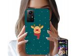 Custodia Per Xiaomi Note 12S 4G - Renna Su Sfondo Verde Motivi Natalizi