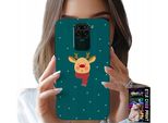 Custodia Per Xiaomi Note 9 - Renna Su Sfondo Verde Motivi Natalizi