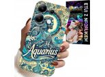 Custodia Per Xiaomi Note 14S - Segno Zodiacale, Acquario, Astronomia Picche
