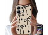 Custodia Per Xiaomi Note 13 4G - Cocards Nastro Beige Motivi Alla Moda