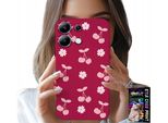 Custodia Per Xiaomi Note 13 Pro 5G - Ciliegie, Ciliegie Su Sfondo Maroon + Foil