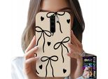 Custodia Per Xiaomi Note 8 Pro - Cocards Nastro Beige Motivi Alla Moda