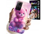 Custodia Per Xiaomi Note 12S 4G - Dolce Orsetto Su Sfondo Rosa, Custodia + Vetro