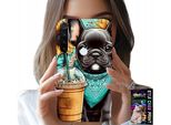 Custodia Per Xiaomi Note 8T - Bulldog Coffi Love, Girasoli, Psi Case