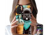 Pouzdro Pro Xiaomi Note 11 / 11S - Buldog Coffi Love, Girasoli, Custodia Psi