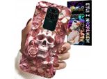 Custodia Per Xiaomi Note 9 - Modelli Femminili E Alla Moda, Teschio Con Rose