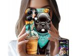 Pouzdro Pro Xiaomi Nota 13 4G - Buldog Coffi Love, Girasoli, Custodia Psi