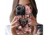 Custodia Per Xiaomi Note 14 4G - Modelli Femminili Custodia A Cuore Con Lucchetto + Vetro