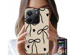 Custodia Per Xiaomi Note 14 4G - Cocards Nastro Beige Motivi Alla Moda