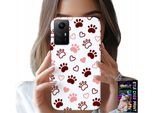 Custodia Per Xiaomi Note 12S 4G - Zampe Di Cane Su Sfondo Bianco, Cane, Gatto, Orsacchiotto
