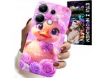 Custodia Per Xiaomi Note 13 4G - Simpatica Anatra, Anatra Su Sfondo Rosa