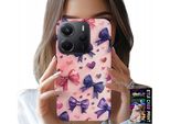 Custodia Per Xiaomi Note 14 4G - Motivi A Nastro Colorati + Vetro