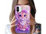 Custodia Per Xiaomi Redmi A2 - Tigre Carina Su Sfondo Rosa + Foil