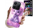Custodia Per Xiaomi Note 14 4G - Elefante Carino Su Sfondo Rosa Custodia +Folio
