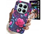 Custodia Per Xiaomi Note 14 Pro+ 5G - Cuore, Rosa, Custodia Per Adolescenti + Vetro