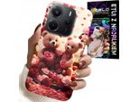 Custodia Per Xiaomi Note 14 4G - Orsacchiotti, Ti Amo, Cuori Molti Designs Case