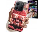 Custodia Per Xiaomi Note 14 4G - Rose Bowl Family Heart + Vetro