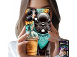 Custodia Per Xiaomi Note 14S - Bulldog Coffi Love, Girasoli, Psi Case