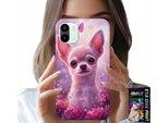 Custodia Per Xiaomi Redmi A1 - Dolce Chihuahua Su Sfondo Rosa Con Fiori