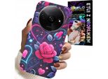 Custodia Per Xiaomi Redmi A3 - Cuore, Rosa, Custodia Per Adolescenti + Vetro