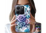 Custodia Per Xiaomi Note 14 4G - Custodia Con Motivi Floreali Blush + Vetro