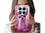 Custodia Per Xiaomi Note 14 Pro 5G - Chihuahua Carino Su Sfondo Rosa Con Fiori