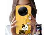 Custodia Per Xiaomi Redmi A3 - Gatto D'amore, Disegni Con Gatti, Custodia + Vetro