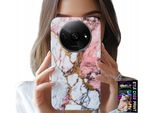 Custodia Per Xiaomi Redmi A3 - Marmo Rosa E Bianco, Motivi In Pietra