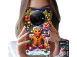 Custodia Per Xiaomi Redmi A3 - Gingerbread, Candy Christmas Patterns + Vetro
