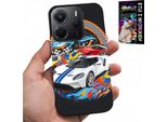 Custodia Per Xiaomi Note 14 4G - Auto Sportive, Custodia Da Corsa + Vetro
