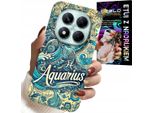 Custodia Per Xiaomi Note 14 Pro+ 5G - Segno Zodiacale, Acquario, Retro Astronomico