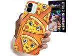 Custodia Per Xiaomi Redmi A2 - Custodia Per Pizza Dolce E Sorridente + Foglio Di Alluminio