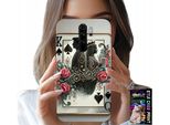 Pouzdro Pro Xiaomi Note 8 Pro - Card Queen Poker Card + Sklo