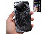 Caso Per Xiaomi Redmi A3 - Auto Sportive Cerchio Ventilatore + Vetro