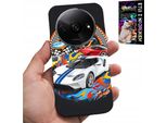 Custodia Per Xiaomi Redmi A3 - Auto Sportive, Custodia Da Corsa + Vetro